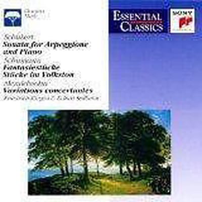 Schubert: Sonata D 821, Schumann: Fantasiestücke Op,73, Stücke im Volkston op.102, Mendelssohn: Variations concertantes Op.17
