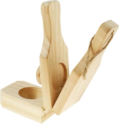 longziming -Houten Kochbananenpers – Handmatige Bananenpuree Pers voor Thuis, Camping en BBQ | Pers voor Gebakken Bananen, Salades en Voedselbereiding