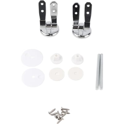Charnière de siège de toilette de remplacement avec accessoires à vis, matériel de montage de charnière de siège de toilette en alliage de zinc