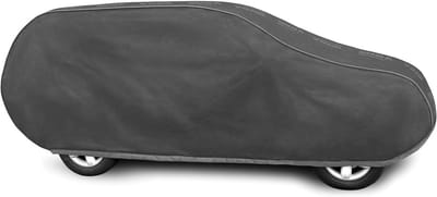 Autoafdekking XL SUV - Garage zeil - Voertuig beschermen - Ademend en waterdicht - 450-510 cm lengte - Grijs beige