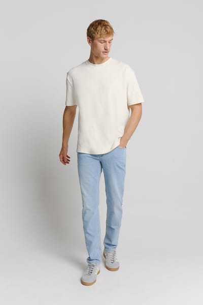 No Excess Denim, Regular 711, Bleach, Stretch Bleach Denim Maat: W28L34 | Straight Jeans Outlet | Heren | Blauw