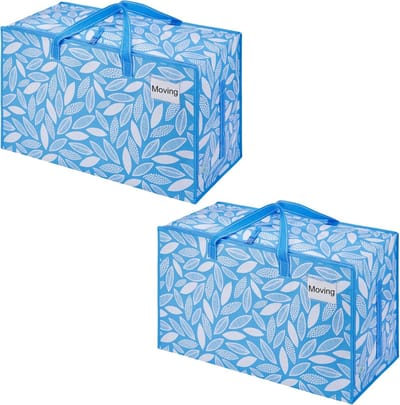 Grote Opbergzakken - Kleding Opbergers - Verhuizen Opslag - Waterbestendig Materiaal - 2 Stuks - Lente Bries