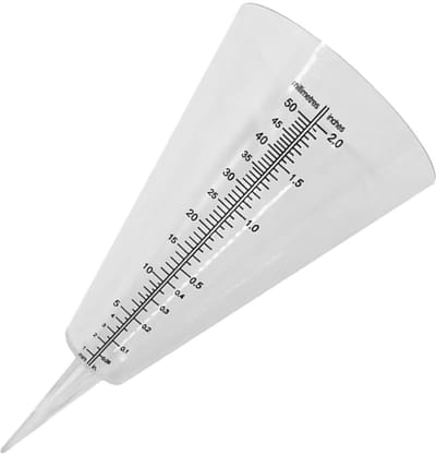 Regenmeter - Neerslagmeter Maatbeker - Weer Meten - Duidelijke Schaalverdeling - Tot 35 cm - Transparant