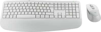 Logitech Signature Comfort Plus Combo MK880 – Draadloze toetsenbord en muis – Geïntegreerde palmsteun - Bluetooth - Wit