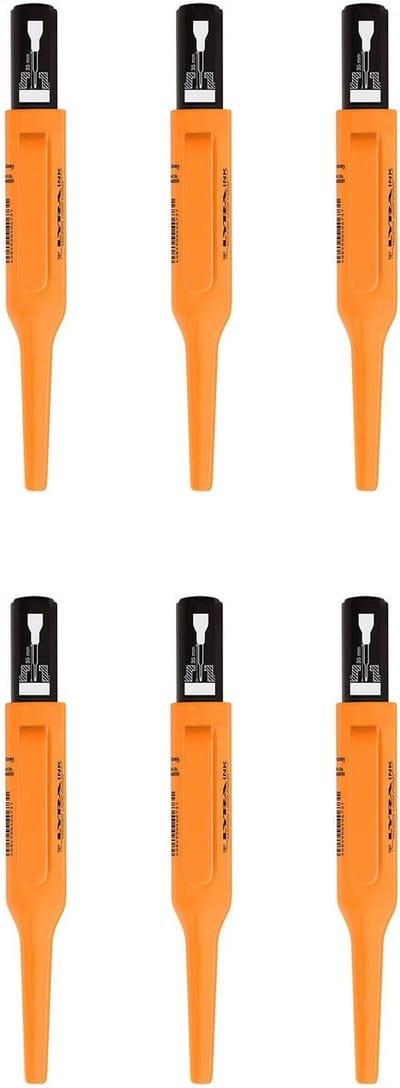 Lyra Merkstift - Voor Diepe Gaten - Zwart - 6 Stuks - Met Houder