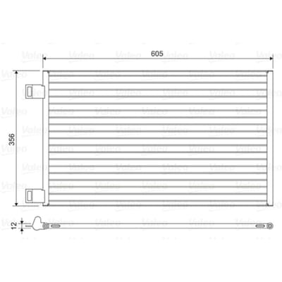 Condensator, airconditioning VALEO 822553