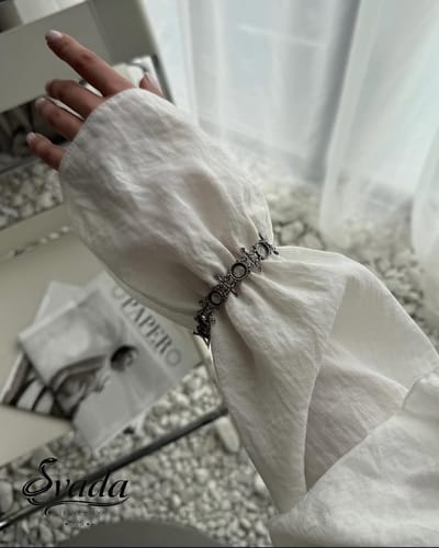 925 Sterling Zilver EVADA Jewelry Armband - Vintage Geometrisch Schakel Design - Verstelbare Dames Armband - Handgemaakt - Statement Sieraad - Cadeau voor Haar
