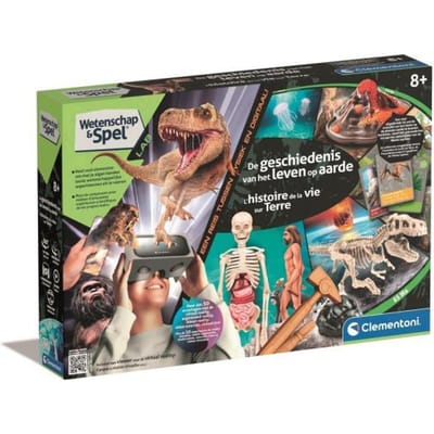 Clementoni Wetenschap & Spel - Geschiedenis van het leven op aarde - Met T-Rex skelet en VR bril - Vanaf 7 jaar