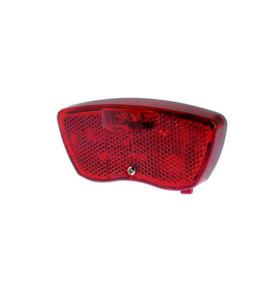 Ikzilight Achterlicht drager Junior - 3x LED - Reflector - Standlicht - Zichtbaar tot 700 meter - Rood