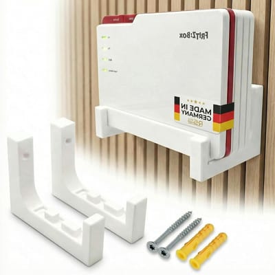 Wandmontage FritzBox - Router Houder - Router Ophangen - Verbeterde Wifi Dekking - Niet gespecificeerd - Wit