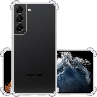 Hoesje - Geschikt voor Samsung Galaxy S22 - Sterk & Shockproof - Siliconen Case - Back Cover - Telefoon Hoes Shock Proof - Transparant