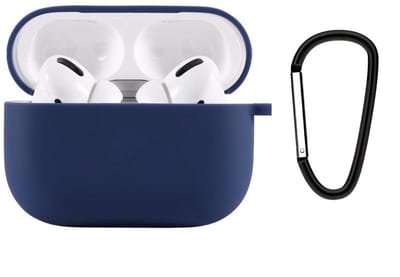 Studio Air® Airpods Pro 2 Hoesje - Met Haak - Soepele Siliconen Case - Royal Blue