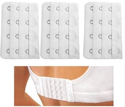 Scoby - 3 BH Verlengstukjes (4 Haaks) - Wit - Extenders voor Comfortabele Pasvorm - Bra Extenders for Adjustable Fit