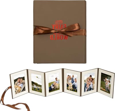 Accordeon Fotoalbum Vouwen - Vouwfotoalbum Familie - Herinneringen Bewaren - Opvouwbaar Ontwerp 6 Pagina's - 17 x 20.5 cm (gesloten)