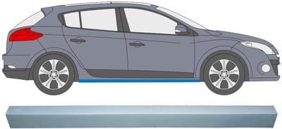 Reparatie dorpel voor Renault Megane III 2008-2016 / Links = Rechts