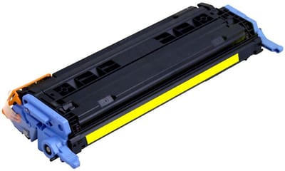 Toner geschikt voor HP 124A (Q6002A) | 1x Geel geschikt voor HP Color LaserJet 1600 - 2600n - 2605 - 2605dn - 2605dtn - 2605n - CM1015 MFP - CM1017 MFP​