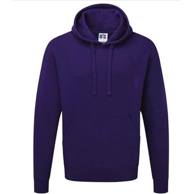 Russell Kleuren Heren Hooded Sweatshirt / Hoodie (Paars)