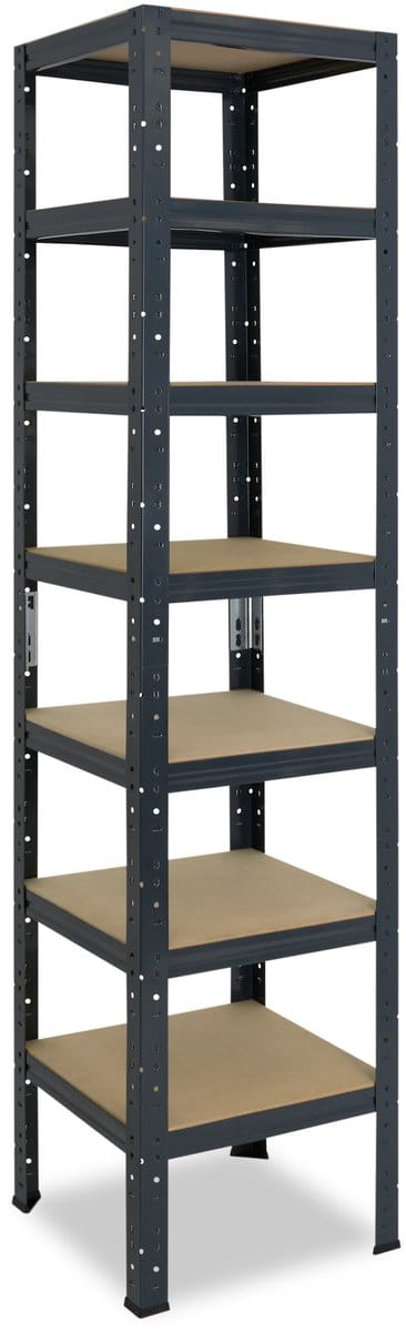 Shelfplaza HOME metalen stellingkast - 200x50x50 cm - antraciet - 7 planken