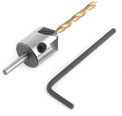 Allecto - Houtbewerking Verzinkboor Spiraalboren Set - Professioneel Gereedschap - Ronde Schacht - 3.5mm - Houtbewerking - Ideaal voor Timmerwerk