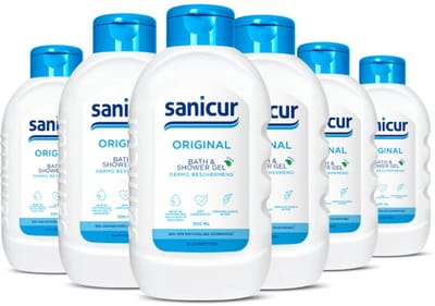 Sanicur Bath & Showergel Original - 6 x 300 ml - Voordeelverpakking