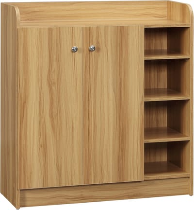 HOMCOM-Schoenenkast-Hout-83x30x90cm-Bruin