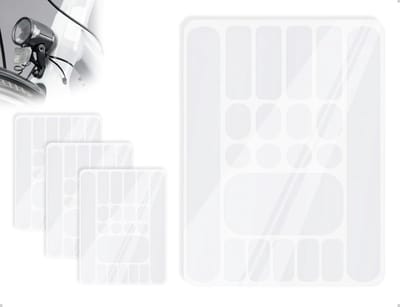 Dailygoods- Lakbeschermingsfolie 3-delig - Framebescherming - Fietsframe bescherming - Duurzaam PVC - Transparant - Effectieve bescherming tegen krassen