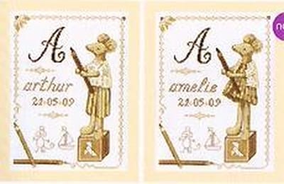Borduurpakket Mouse first name sampler