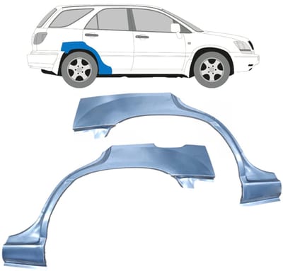 Reparatiepaneel achterspatbord voor Lexus RX 1998-2003 / Links + Rechts / Set