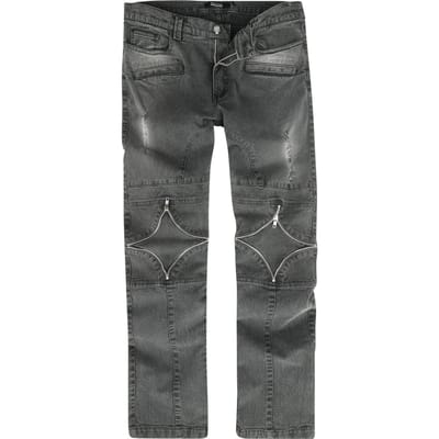 Rock Rebel by EMP - Rock Jeans - Pete - W32L32 tot W33L34 - voor Mannen - zwart