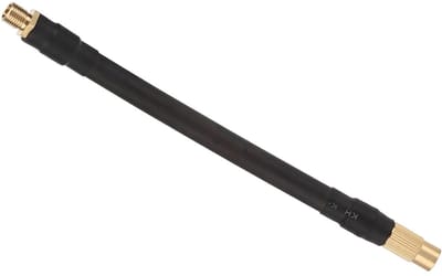 Dailygoody - Bandenpomp Verlengslang - Luchtklep - Rubber en Koper - Zwart - Geschikt voor Elektrische Inflator - 6.3 inch