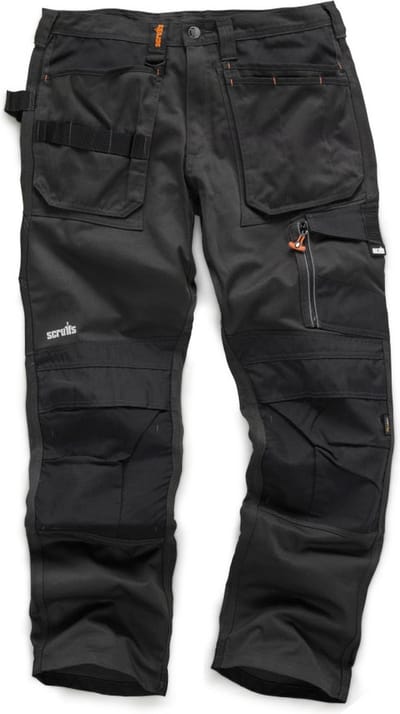 Scruffs 3D Trade Trousers-Donkergrijs-30/34