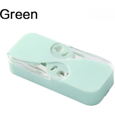 Draagbare tandzijdekoffer Tandzijdedispenser Automatische tandzijdeprikkers Koffers Tandenreiniging Floss Box Life Supplies groen