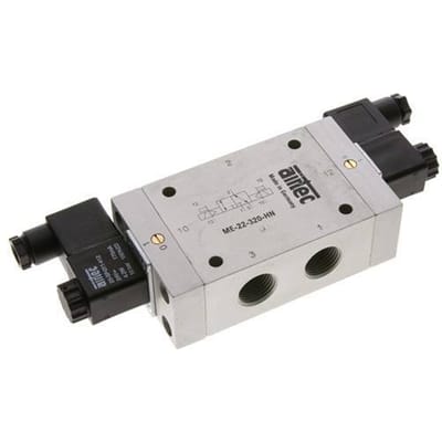 3/2 G1/2'' (G1/8'') Bi-Stabiel Magneetventiel Extern 24V AC 0-10bar/0-140psi Airtec