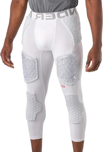 Voetbalbroek Bescherming - American Football Broek - Sport Bescherming - Gepatenteerde HEX Technologie - 7 Pads - Zwart