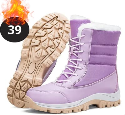 Nivard Snowboots - Sneeuwschoenen - Sneeuwboots - Dames - Wintersport - Ski - Skischoenen - Paars - 39 - Laarzen