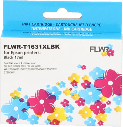 FLWR - Cartridges / Epson 16XL / zwart / Geschikt voor Epson