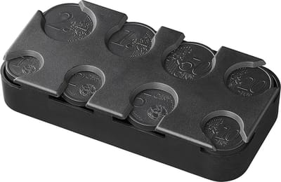 ProPlus Compacte Euro Munthouder – Handige Opberghulp voor Auto Caravan Camper en Thuis (105 x 51 x 20 mm)