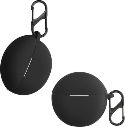 Zwarte zachte silicone hoes voor oordopjes case - Compatibel met Oppo Enco Buds 2 en Air 2i