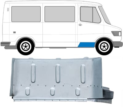 Reparatie voorste trap voor Mercedes T1 207-410 1977-1995 / Rechts