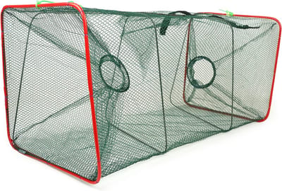 Hengelsportcadeau.nl Kreeftenfuikje - opvouwbaar - fijnmazig - 55x25x25 cm