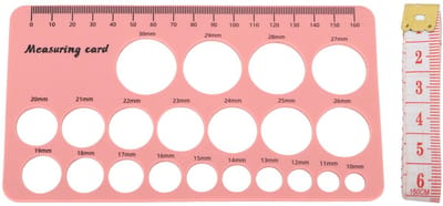 Dailygoods- Flensafmetingskit met Siliconennippel - 1,5 m Zachte Tape - Meetgereedschap voor Moeders - Comfortabele Siliconenconstructie - Nauwkeurige Meting - Tepelmeetgereedschap