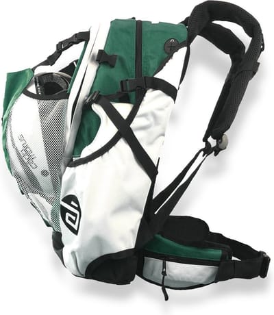 Cádomotus Airflow Sportrugzak 30+15L - Groen - Super Lichte Sporttas voor o.a. Skeeleren, Schaatsen, Wielrennen en Mountainbike - Wedstrijdtas met Rugventilatie, Helmvak en Schoenenvak
