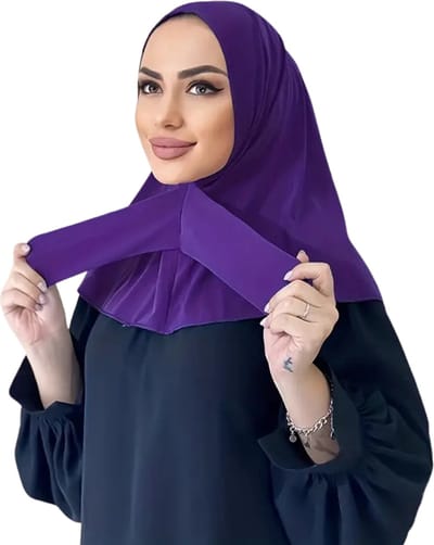 Bovista Hoofddoek - Hijab - Dames - Abaya - Sjaal - Islamitische Kleding - Moslim Kleding - Alhamdulillah - Paars
