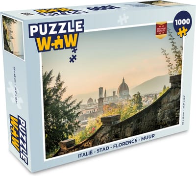 Puzzel Italië - Stad - Florence - Muur - Legpuzzel - Puzzel 1000 stukjes volwassenen