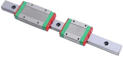 Lineaire Geleiderail - Lineaire Beweging - Precisie Beweging - Met Glijstuk - Verschillende Lengtes - Zilver