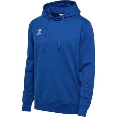 Hummel Herren Hoodie met Kangoeroezak en Logo-borduursel.