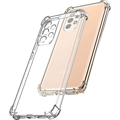 Samsung Galaxy A53 5G Anti Shockless Case voor Samsung A53 Cover TPU A53 Telefoonhoesje Siliconen hoesje A53 Camera beschermhoesje Transparant Samsung A53 Accessoires GSM A53