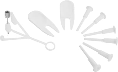 Stabiliteitsbalplug Set - Bal Stopper - Bal Onderhoud - Optimale Afdichting - 6.5cm - Wit