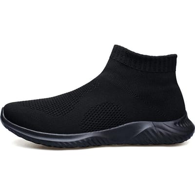 Heren Sneakers Zomer High Top Mesh Schoenen Comfortabele Gym Jogging Schoenen Heren Schoenen Nieuwe Sportschoenen voor Heren 39 zwart