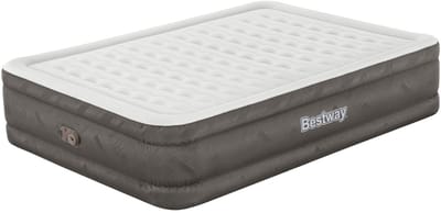 Bestway – Luchtbed – 2-Persoons – 152×203×46 cm – Bruin – Met Ingebouwde Elektrische Pomp – Incl. 3-in-1 Opbergtas - Luchtbed 2 Persoons - Luchtbed Met Pomp - Luchtbed Voor Binnen Gebruik - Luchtbed Met Wave Beam - Luchtbed Voor Gasten
